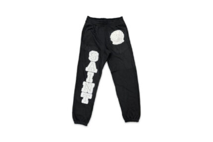 Saint Vanity Logo Sweatpants Black & Grey